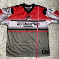 Vintage Athletic Works Men’s Large Jersey Xtreme Arena Motocross II Biking Red