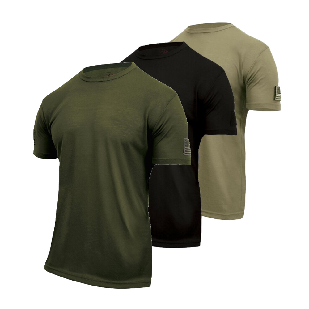 Rothco Tactical Athletic Muscle Mens T-Shirt - US Flag & Loop Field. Choose Size gallery