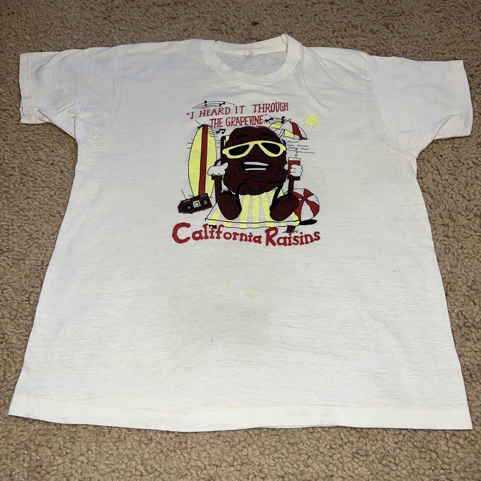 Vintage ￼￼California Raisins “I Heard It Through The Grapevine” single stitch gallery