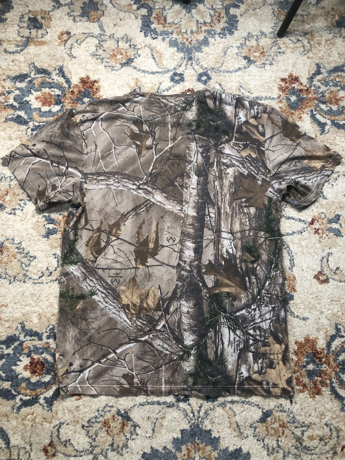 Fox Shirt Mens Large Camo Realtree Short Sleeve Crewneck Outdoor Hunting Tee gallery