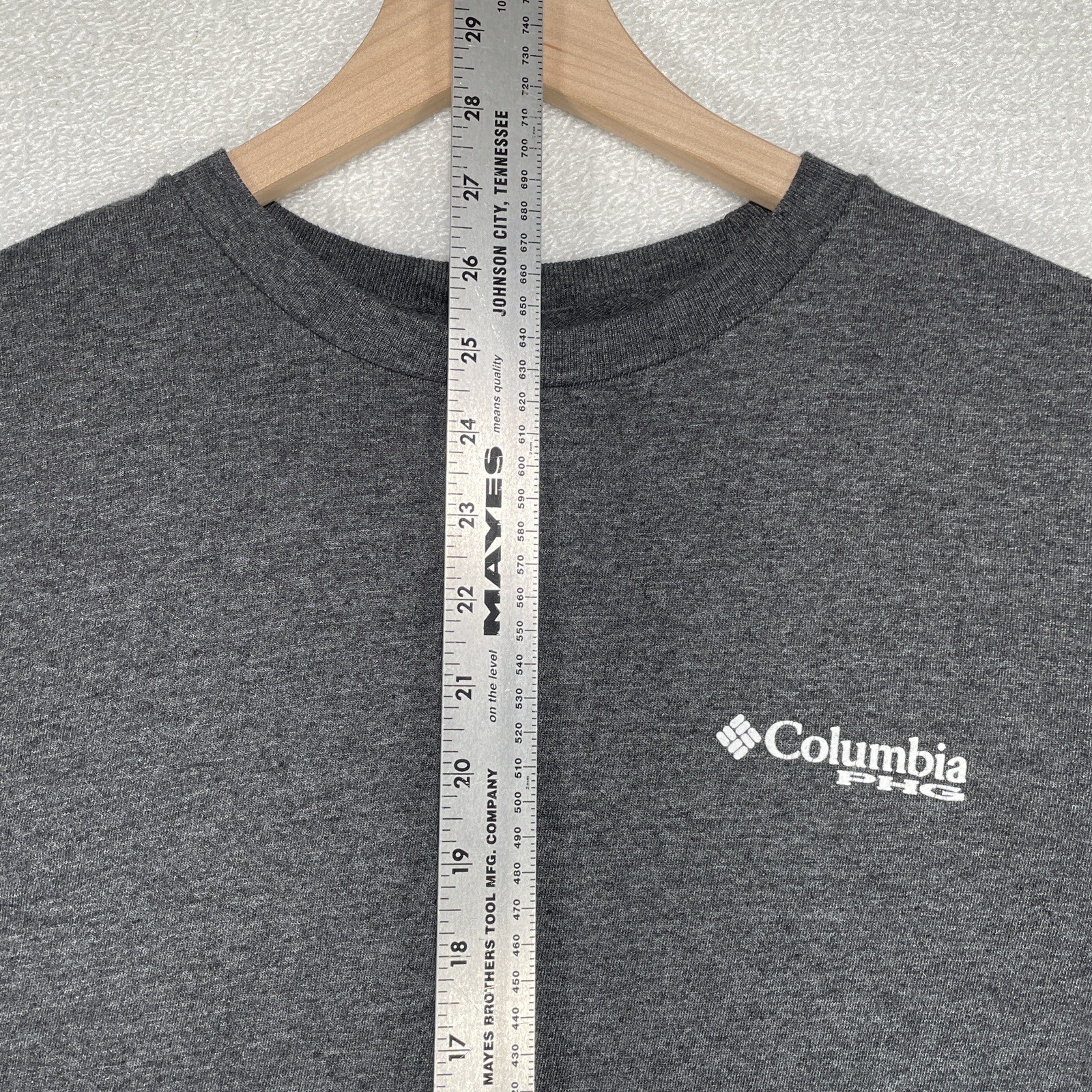 Columbia PHG Shirt Mens M Gray Outdoor Long Sleeve Hunting Crew Neck gallery