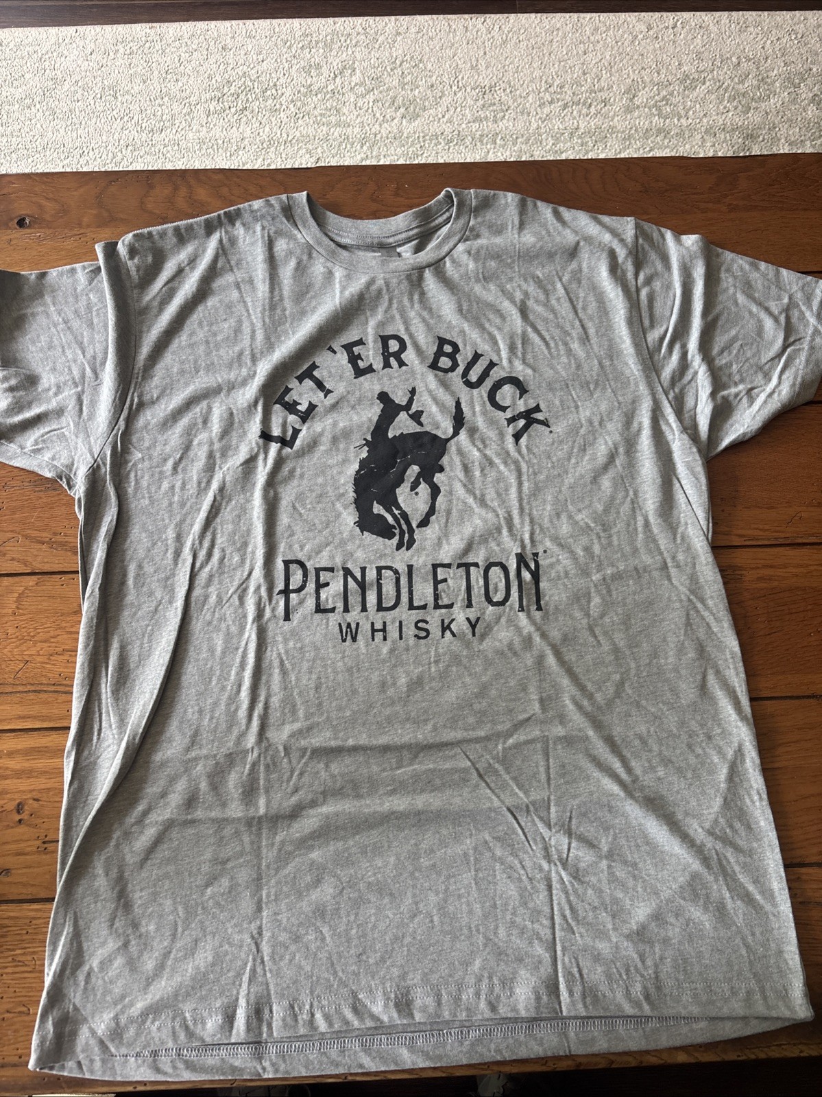 Pendleton Whisky Let'er Buck T Shirt Adult XL Rodeo Cowboy NEW gallery