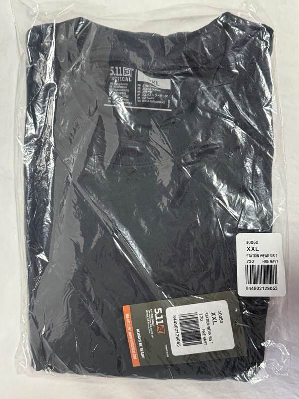 NWT Men’s 5.11 Tactical Station Wear S/S Tee 40050 Fire Navy Size XXL