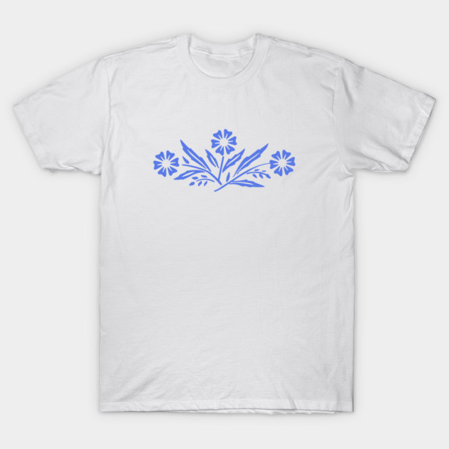 Cornflower Blue T-Shirt Vintage Pastel Aesthetic Blank Solid Plain Unisex Tee gallery