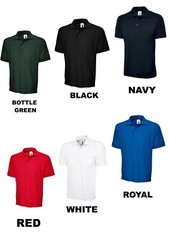 Custom Printed Personalised Ultimate cotton Polo Shirt text logo workwear Top