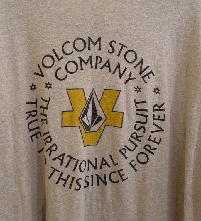VOLCOM IRRATIONAL CIRCLE True To This Men’s Ivory Heather T Shirt Size XL