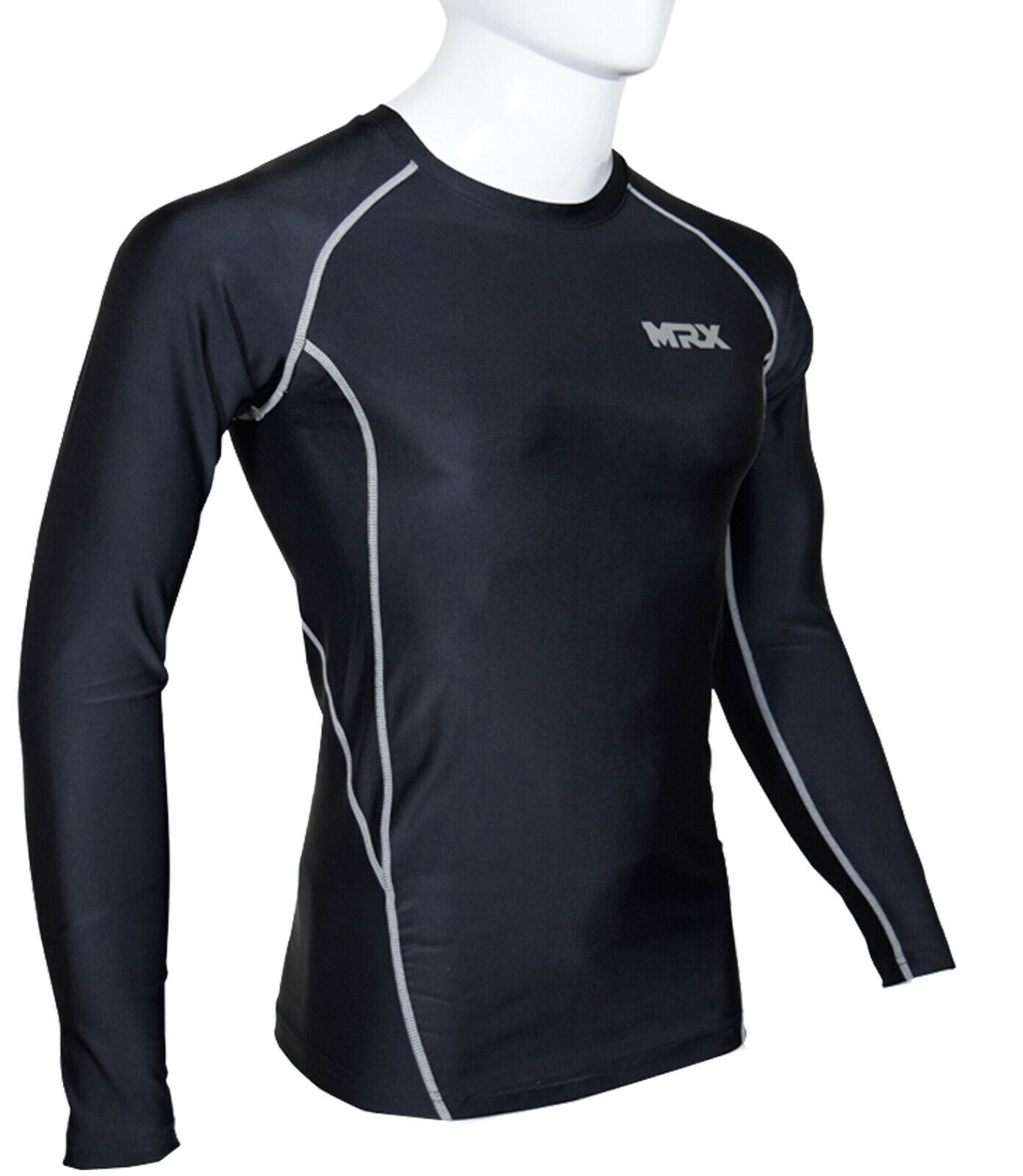 Men’s Compression Shirts Athletic Gym Training Workout Rash Guard Full Sleeve gallery