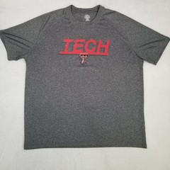Rivalry Threads Gray Texas Tech TECH T Men’s Logo Graphic Shirt Size 2XL Casual
