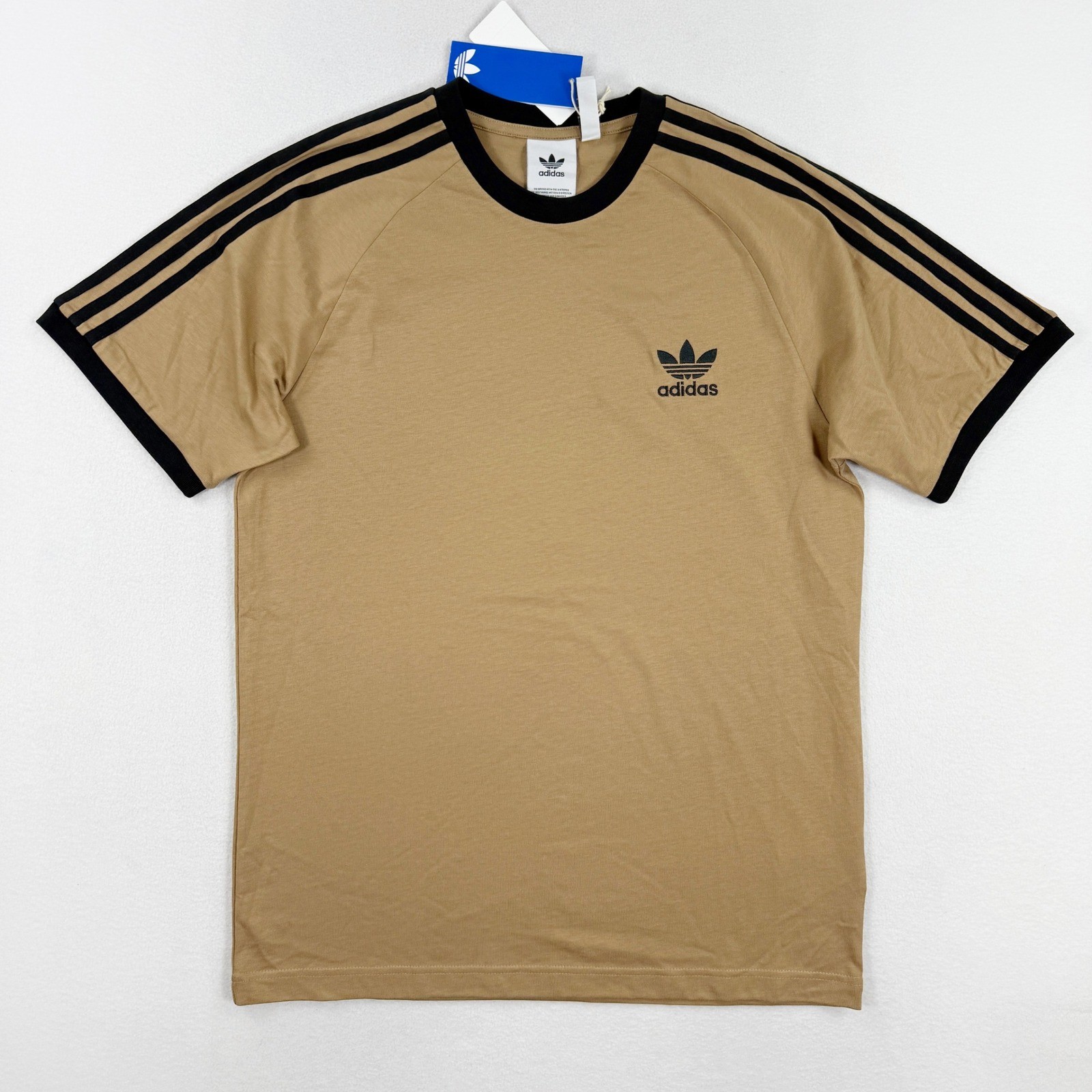 Adidas Originals Adicolor Classics 3-Stripes Tee Mens M Cardboard Brown JY1370 gallery