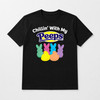 Chillin With My Peeps Funny Easter Bunny Graphic T-Shirt Spring Holiday Tee gallery