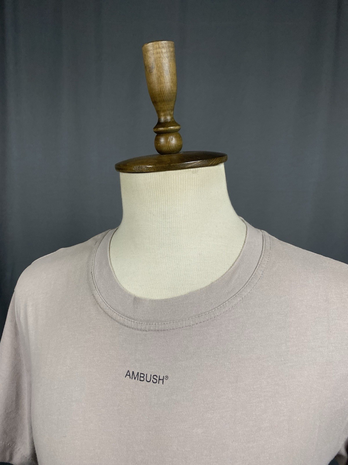 Ambush Big Logo Men's Gray T-Shirt Size 4 gallery