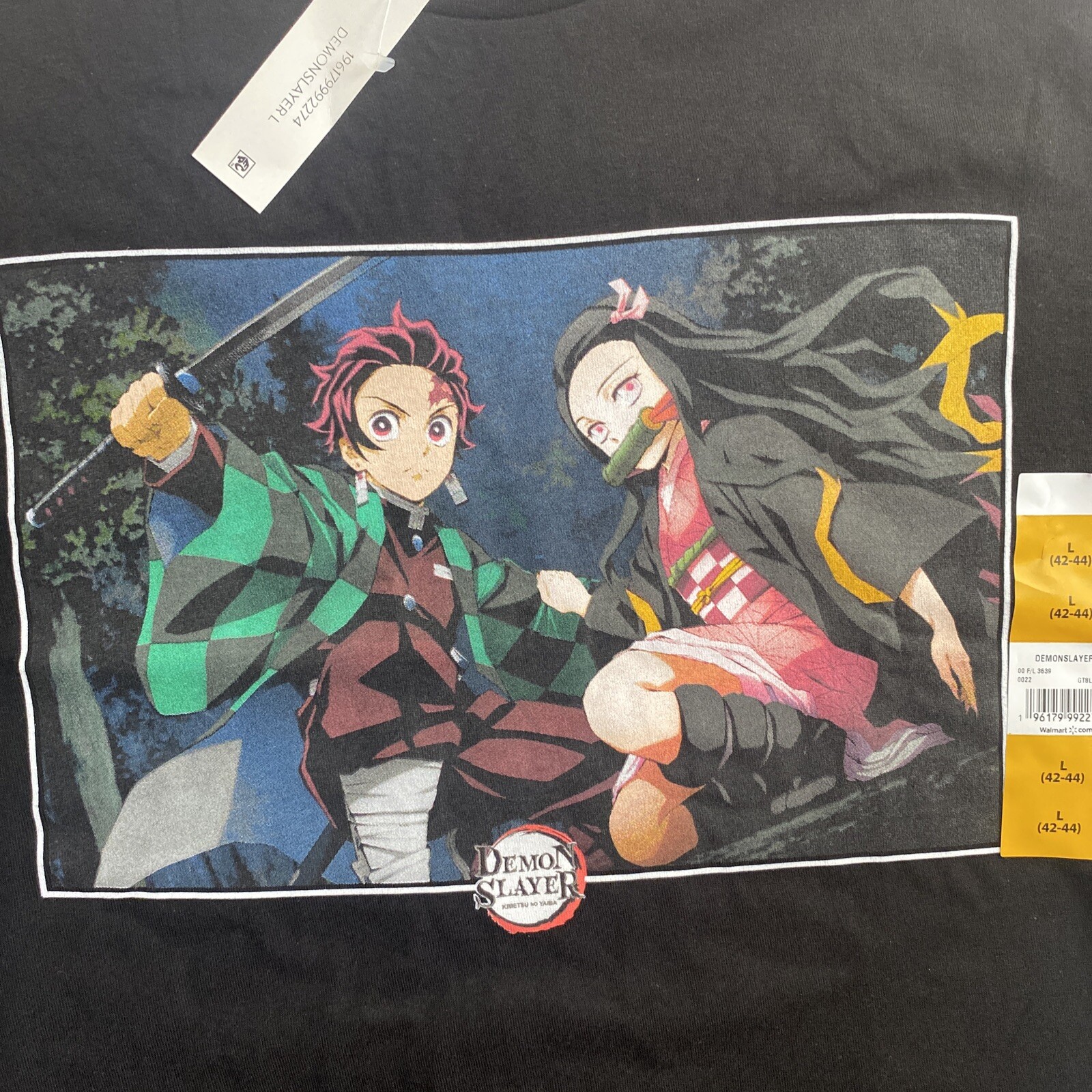 Demon Slayer T Shirt Sz large L Anime Japanese Comic Art Graphic Tee Black gallery