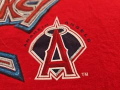 RALLY MONKEY 2002 World Series Anaheim Angels Lee Sport Candy Apple Red Tee 2XL