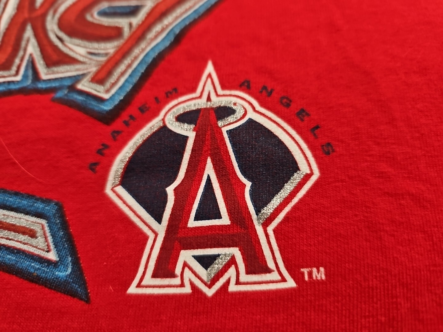 RALLY MONKEY 2002 World Series Anaheim Angels Lee Sport Candy Apple Red Tee 2XL gallery
