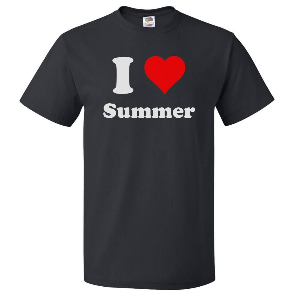 I Love Summer T shirt I Heart Summer Tee