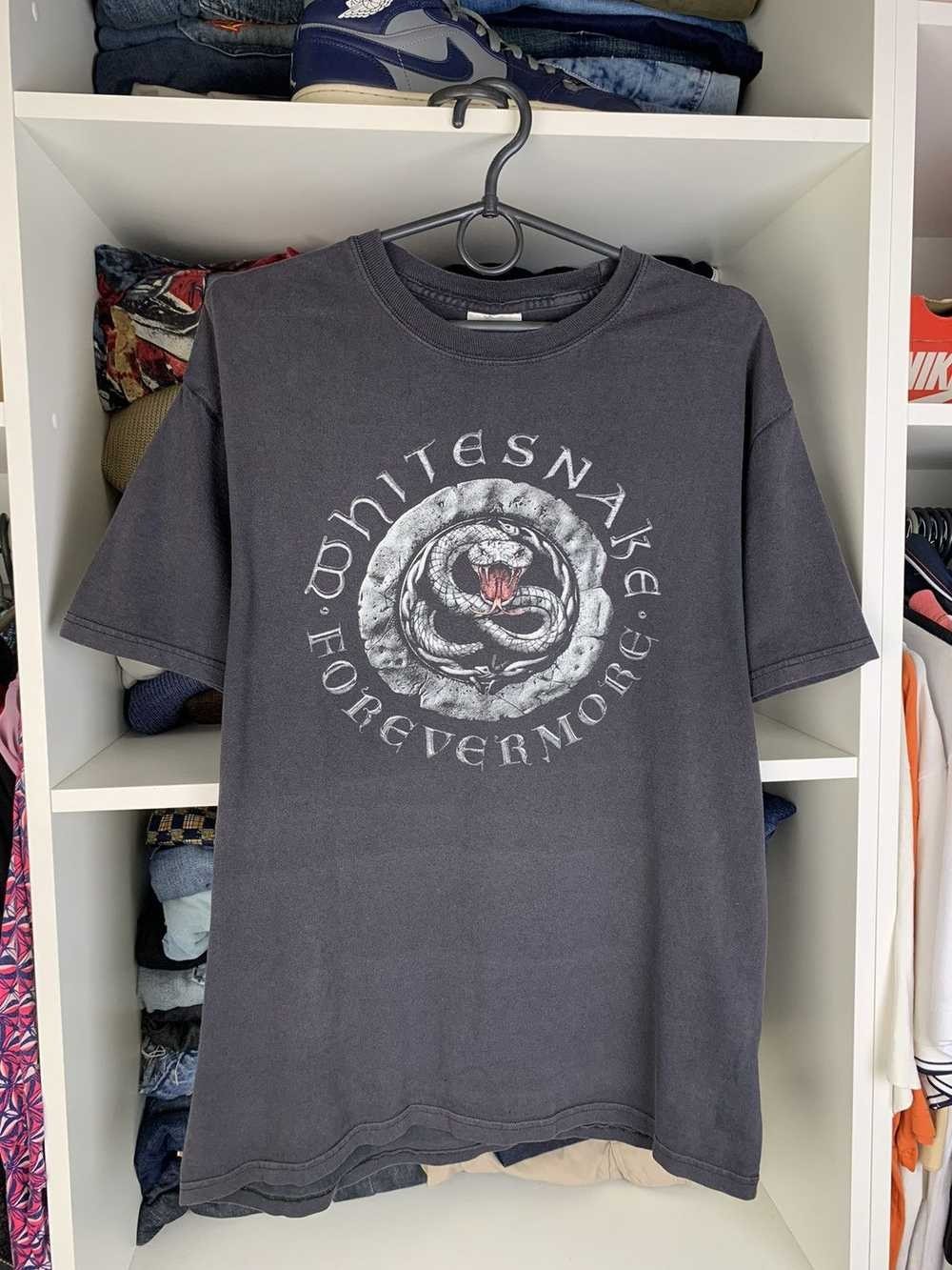 Retro Whitesnake Black Cotton All size S-5XL Gift Shirt HD414