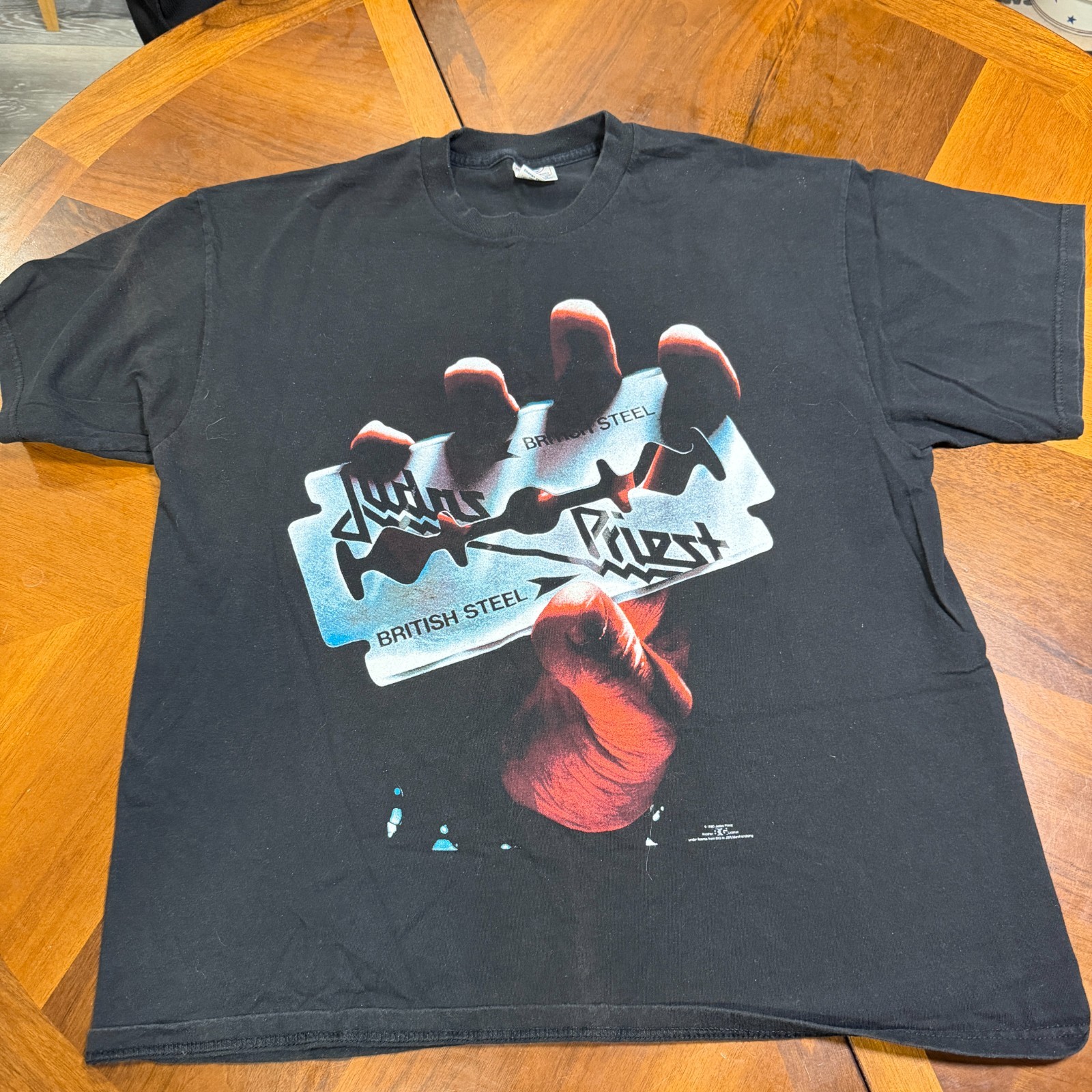 Vintage Judas Priest BRITISH STEEL 1980 World Tour T-Shirt XL Black Delta gallery