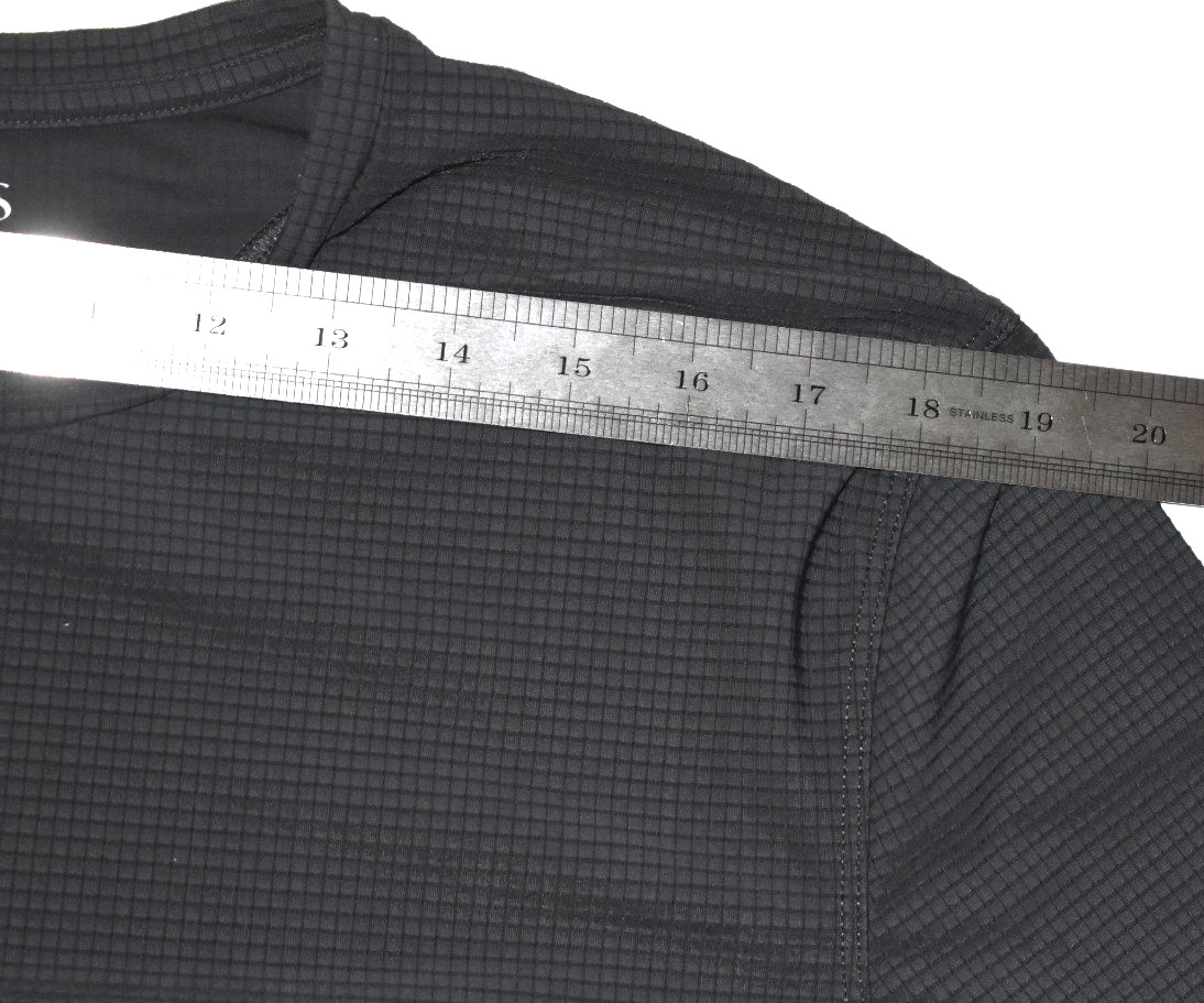 Jacques NY Men's Size L Gray Ribbed Performance T Shirt Polyamide Blend gallery