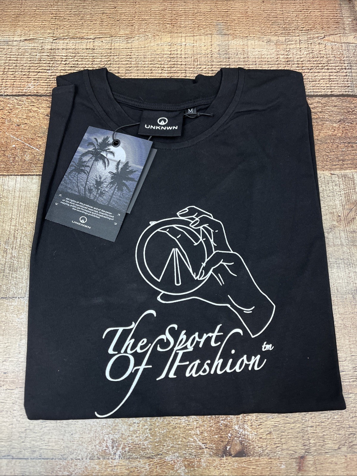 Unknwn T-Shirt Black Short Sleeve Size Medium ￼
