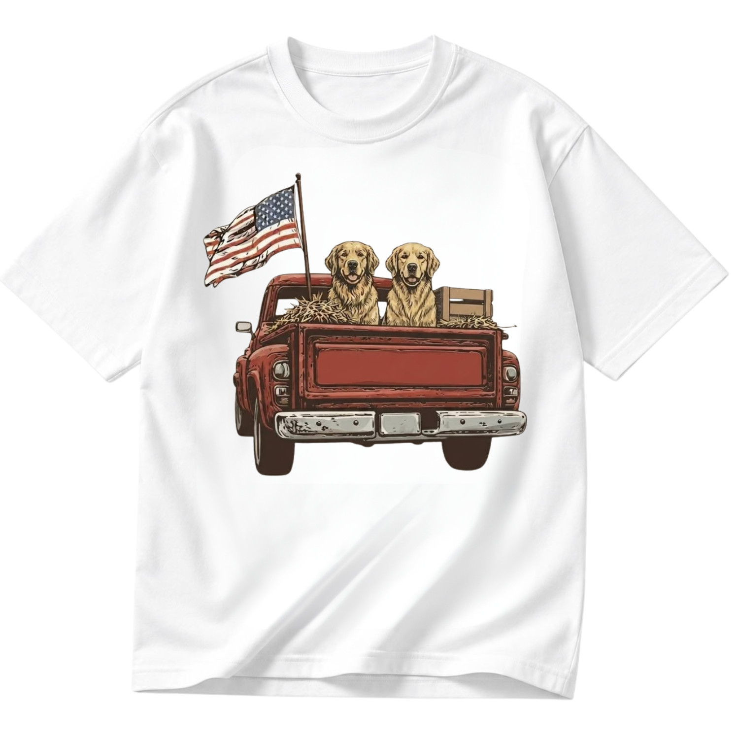 Golden Retriever Patriotic Shirt USA 250th Anniversary Gift Dog Tee S-5XL gallery
