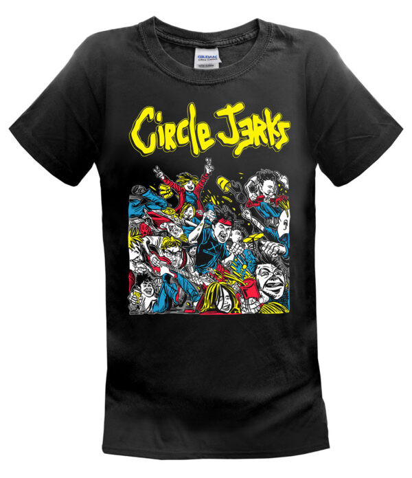 CIRCLE JERKS Punk Style Band Shirt Women Size LH532