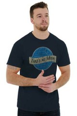Thats No Blue Moon Space Wars Movie Nerd Womens or Mens Crewneck T Shirt Tee