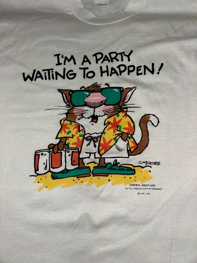 Shoebox Greetings Shirt Hallmark Shirt Party Hamster Vintage Funny