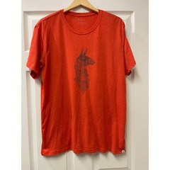 Cotopaxi Men’s Graphic Tee L Red Llama Logo Organic Cotton Blend T-Shirt