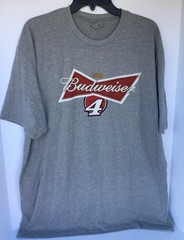 Budweiser T Shirt Grey With Logo By Next Level Apparel NWT Mens XXL