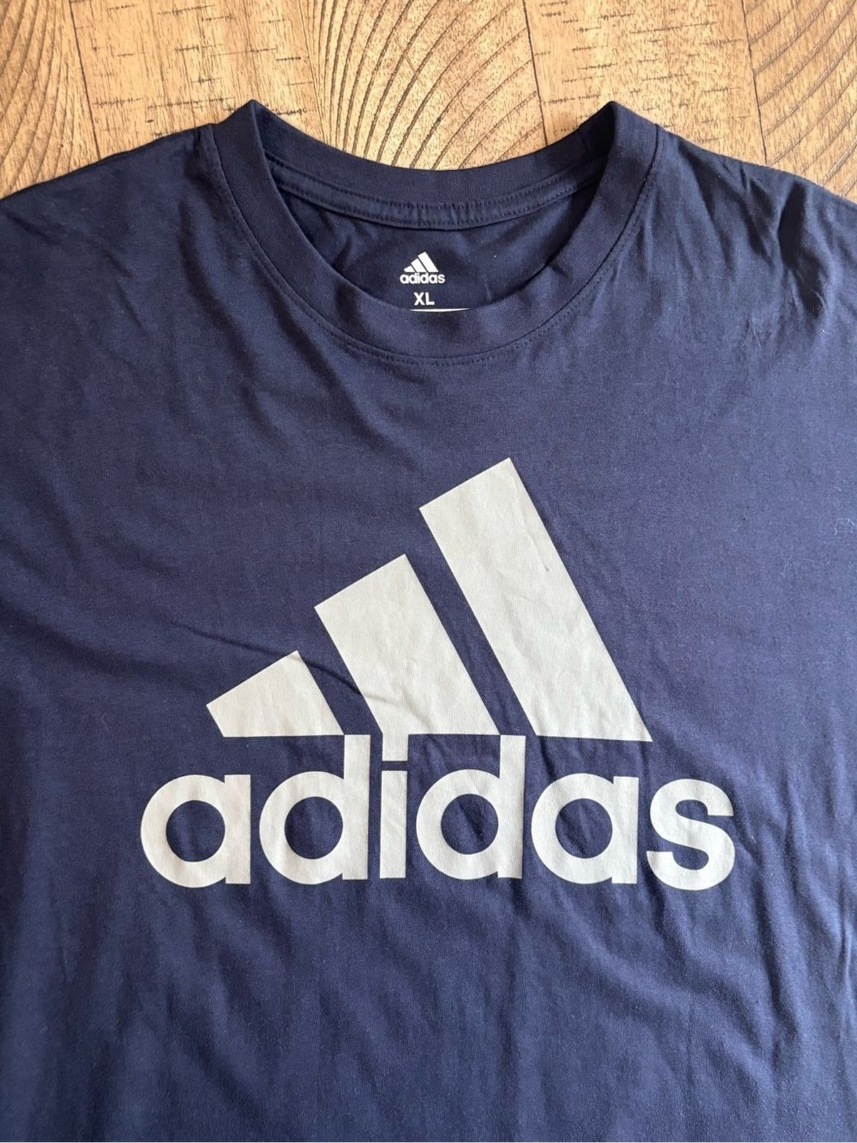 adidas Navy Blue Logo Short Sleeve Tee - XL gallery