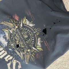 Vintage Sabaton TO HELL AND BACK fadedBlack T-Shirt Size M distressed