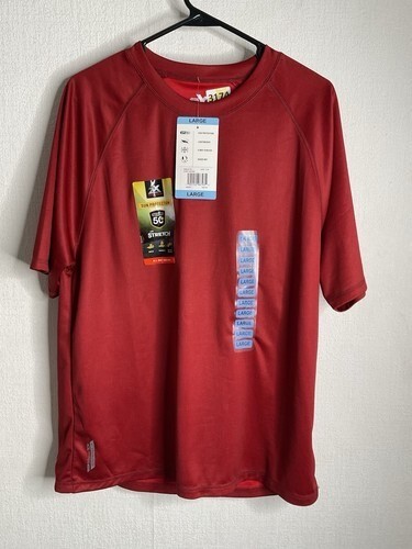 NWT ZeroXposur Sun Protection Quick Dry UPF 50 Short Sleeve T-Shirt Men Size L gallery