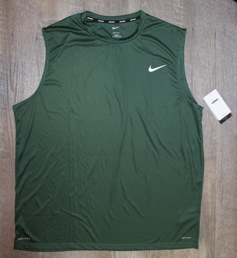 NWT NIKE MEN’S HYDROGUARD Big & Tall Tank Top Swim GREEN