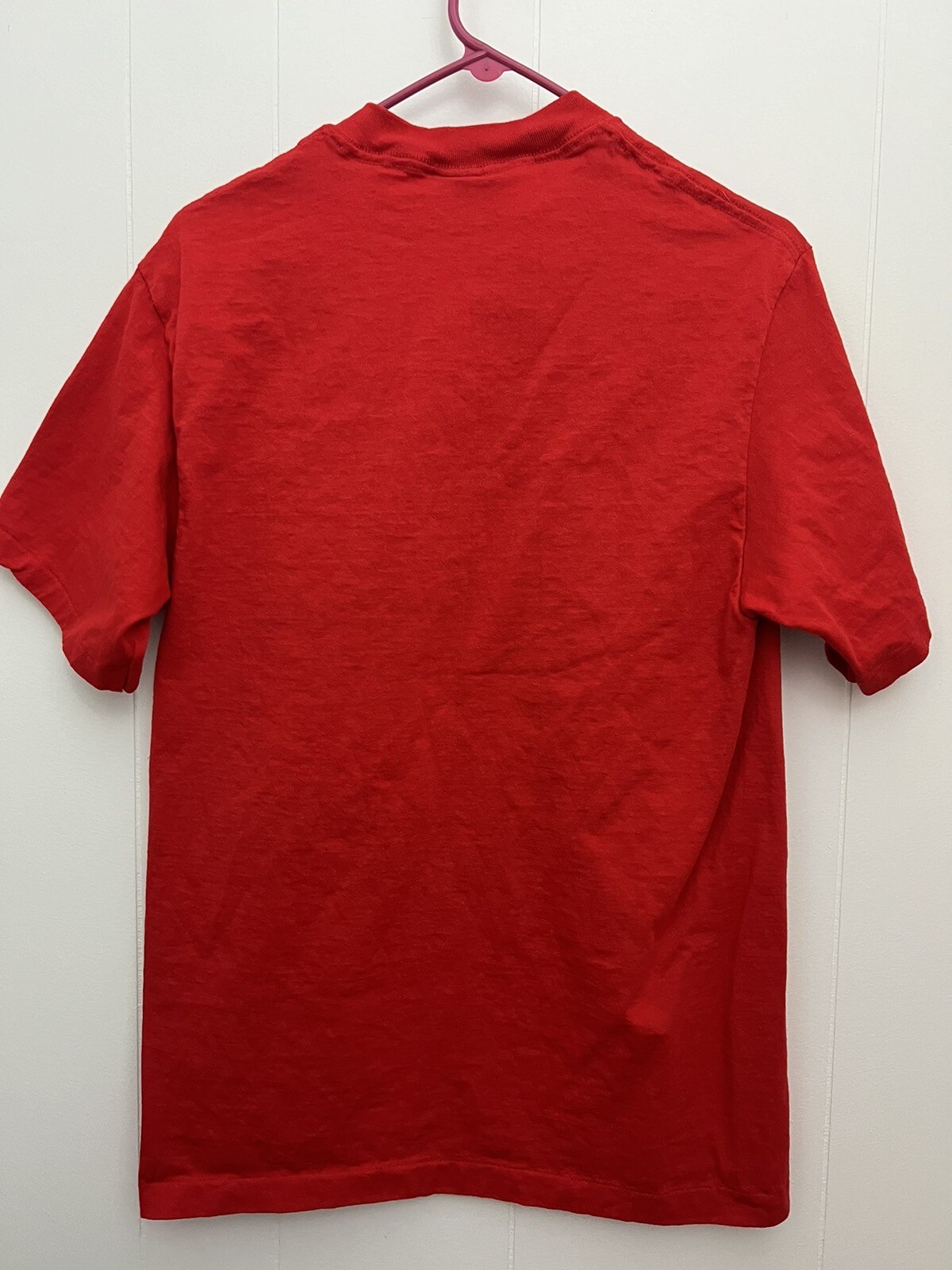Christmas Holiday T Shirt Dad Funny Large Red Short Sleeve Humor Santa Claus USA gallery