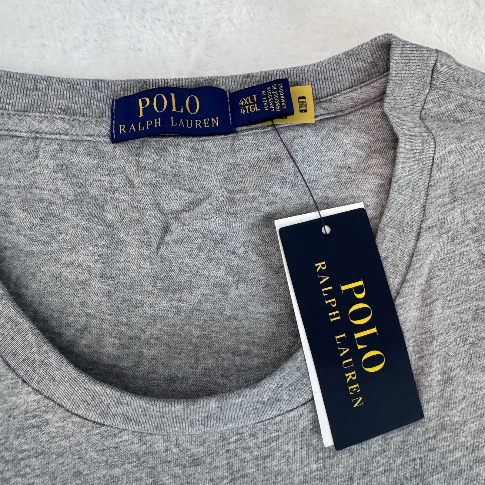 Polo Ralph Lauren Men's Ski Bear Graphic Jersey T-Shirt Gray Tall 4XLT NEW NWT gallery