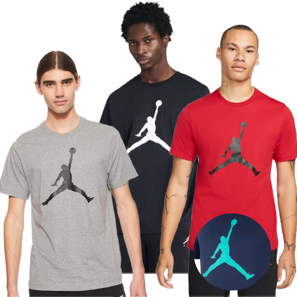 Jordan Men's T-Shirt Short Sleeve Jumpman Active Crew Athletic Basketball Tee gallery