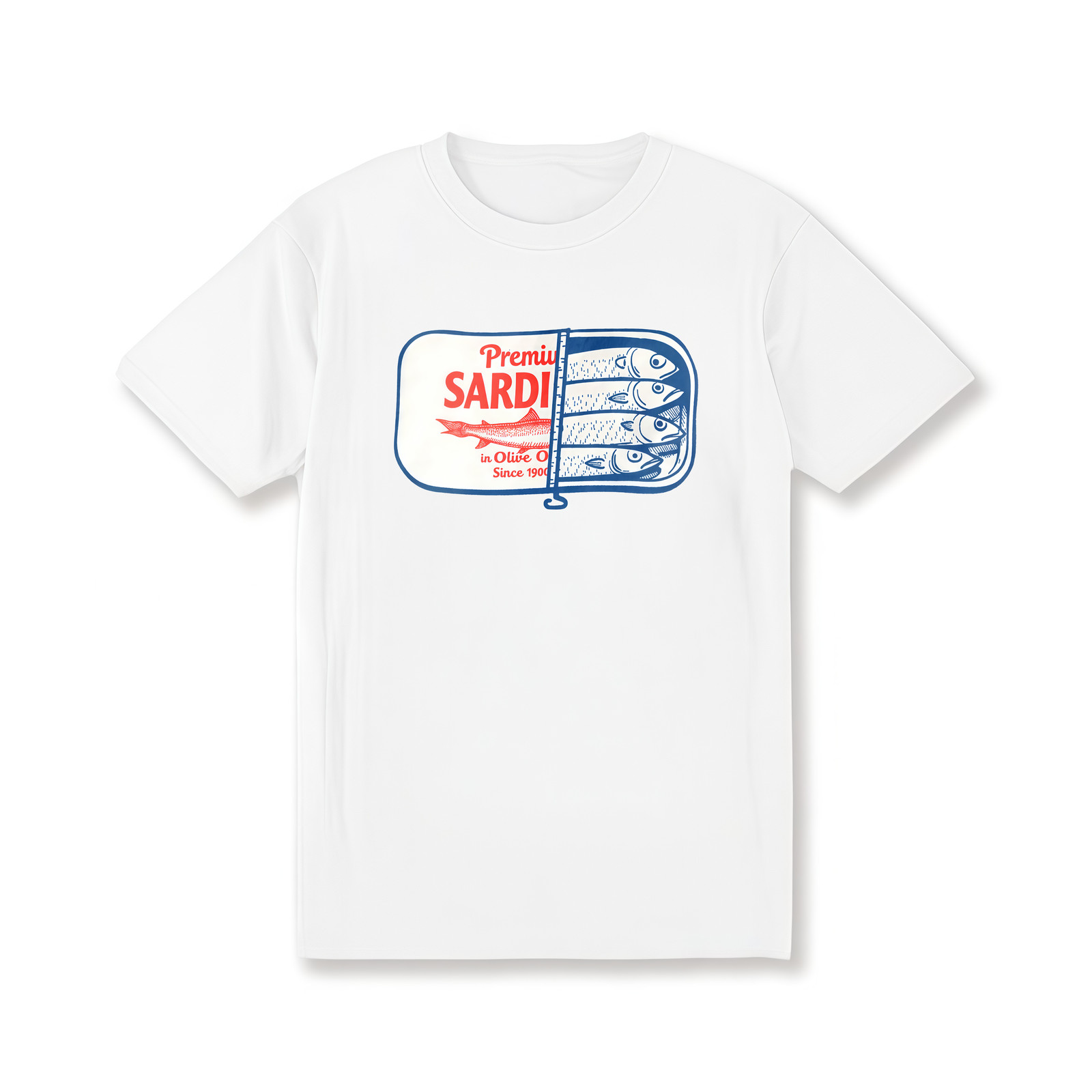 Vintage Sardines T-Shirt, Retro Fish Tattoo Graphic Tee, Trendy Aesthetic Top gallery