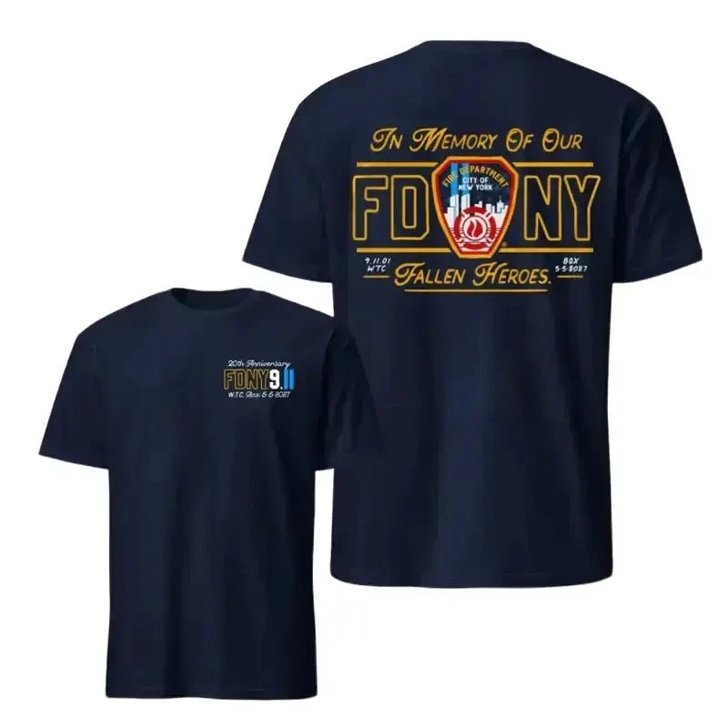 FDNY Fire Department of New York Fallen Heroes T-Shirt, 20th Anniversary 9/11 Me gallery
