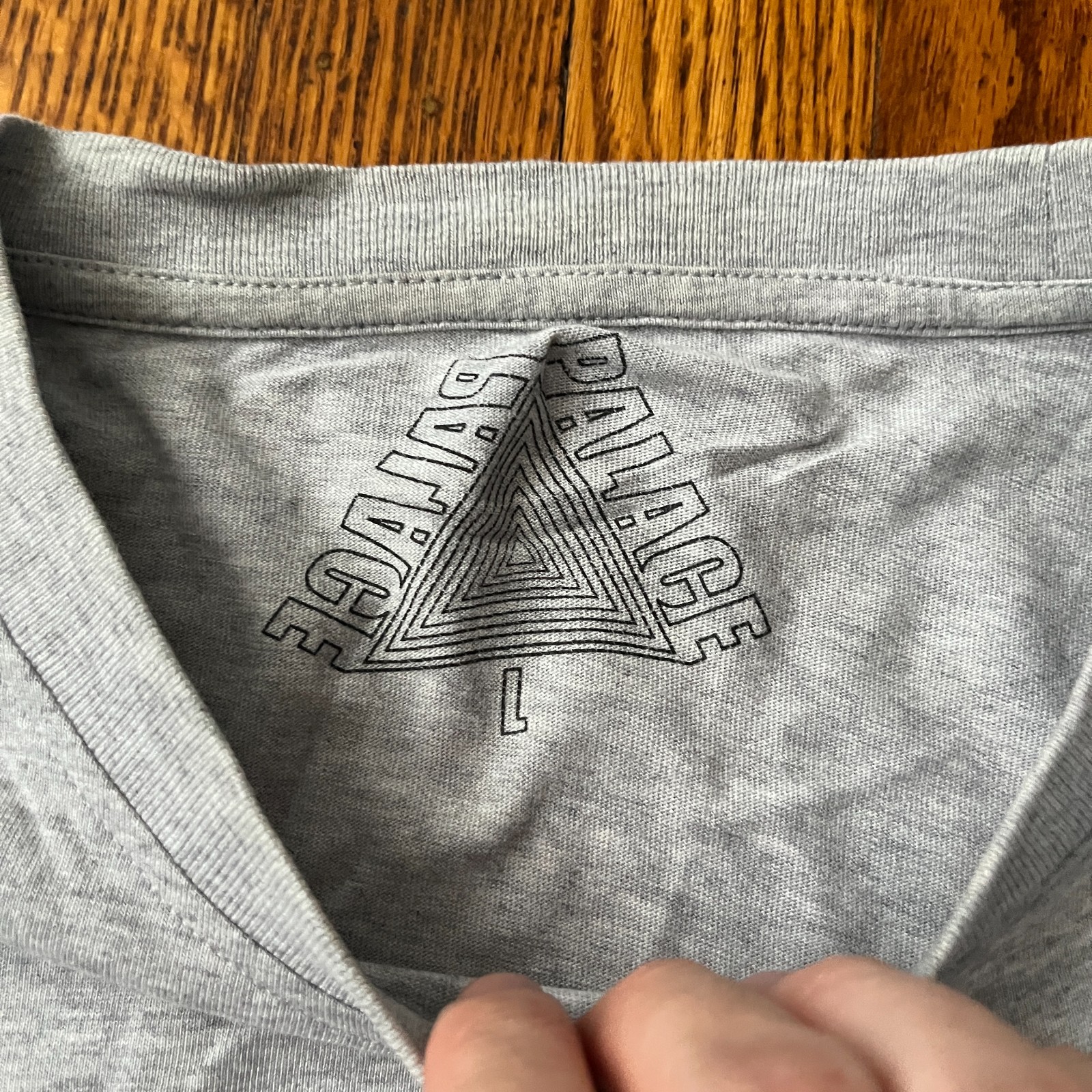 Palace Palazzo S/S18 Skateboard Streetwear Long Sleeve T-Shirt Gray Size L gallery