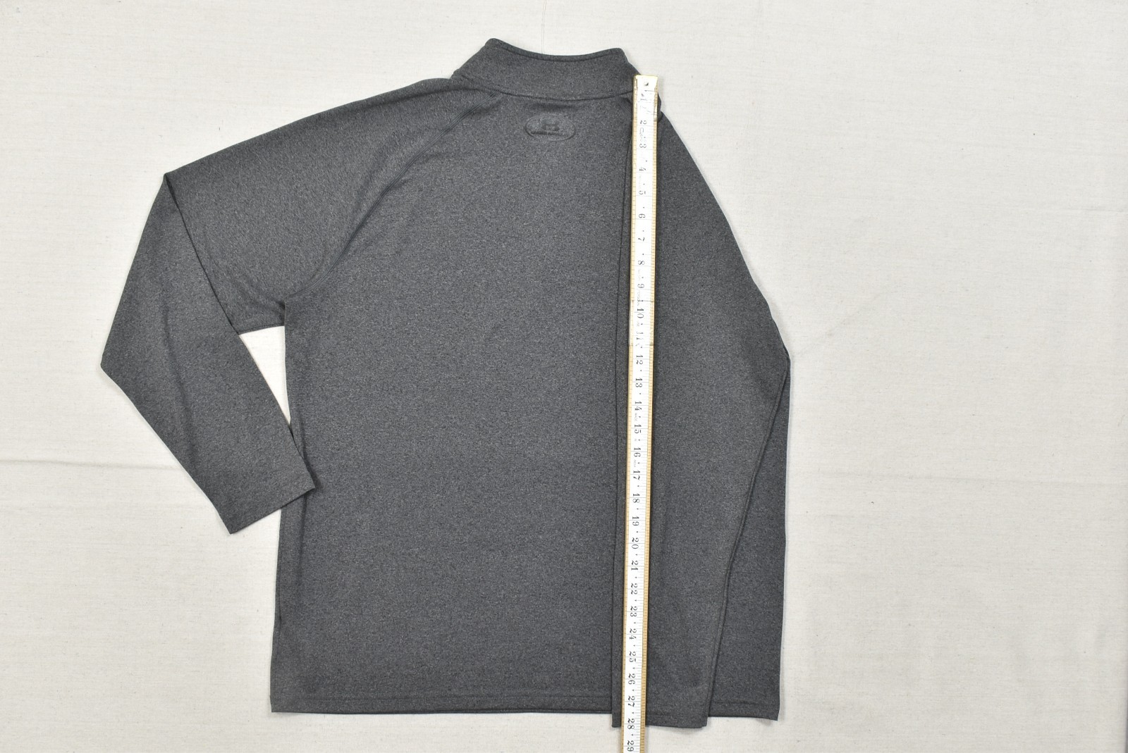 Under Armour Heatgear 1/4 Zip Pullover Shirt Men's L Gray Loose Fit Long Sleeve gallery