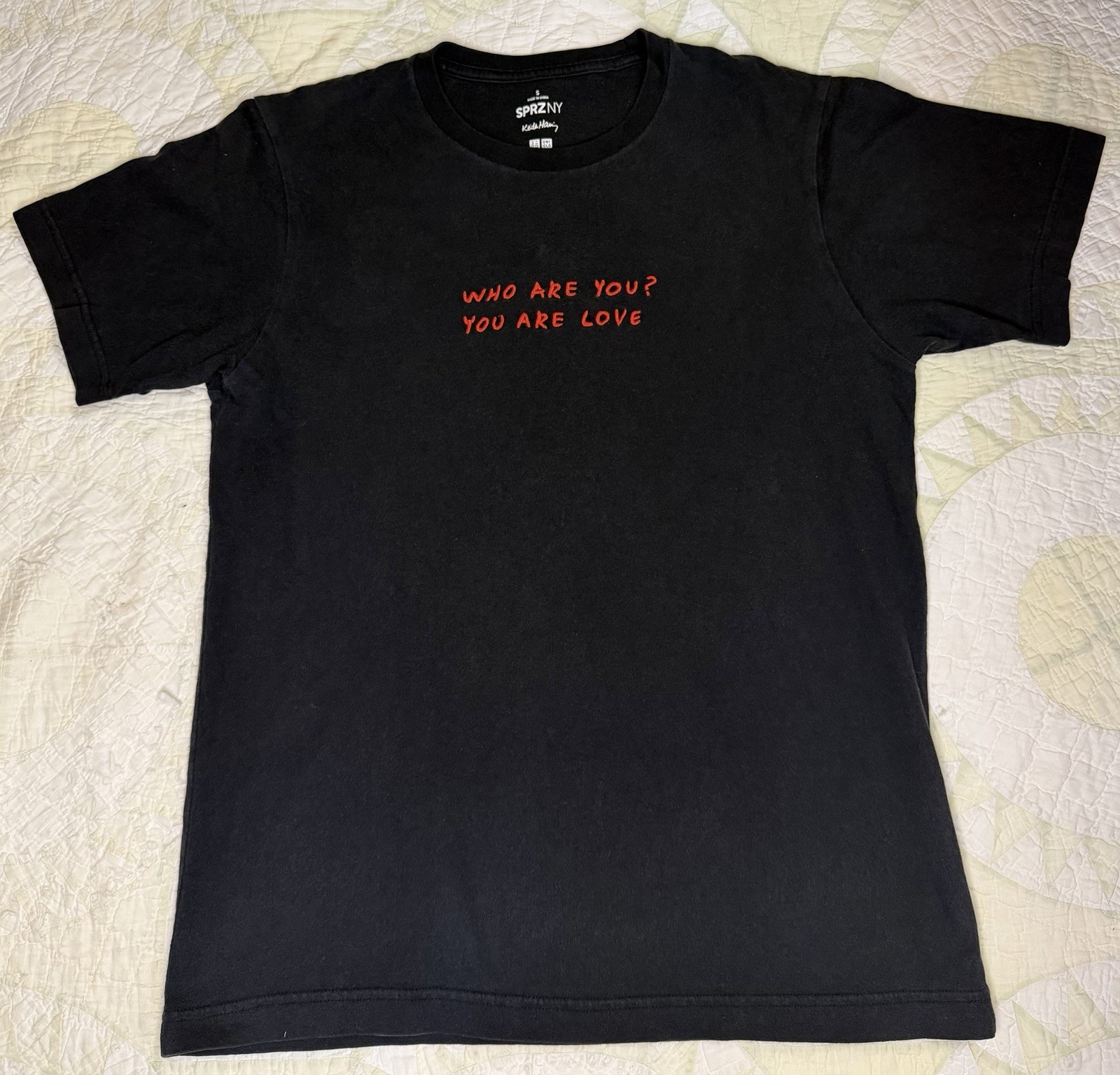 Keith Haring Uniqlo x SPRZ NY “You are love” Tee Black Size Small gallery