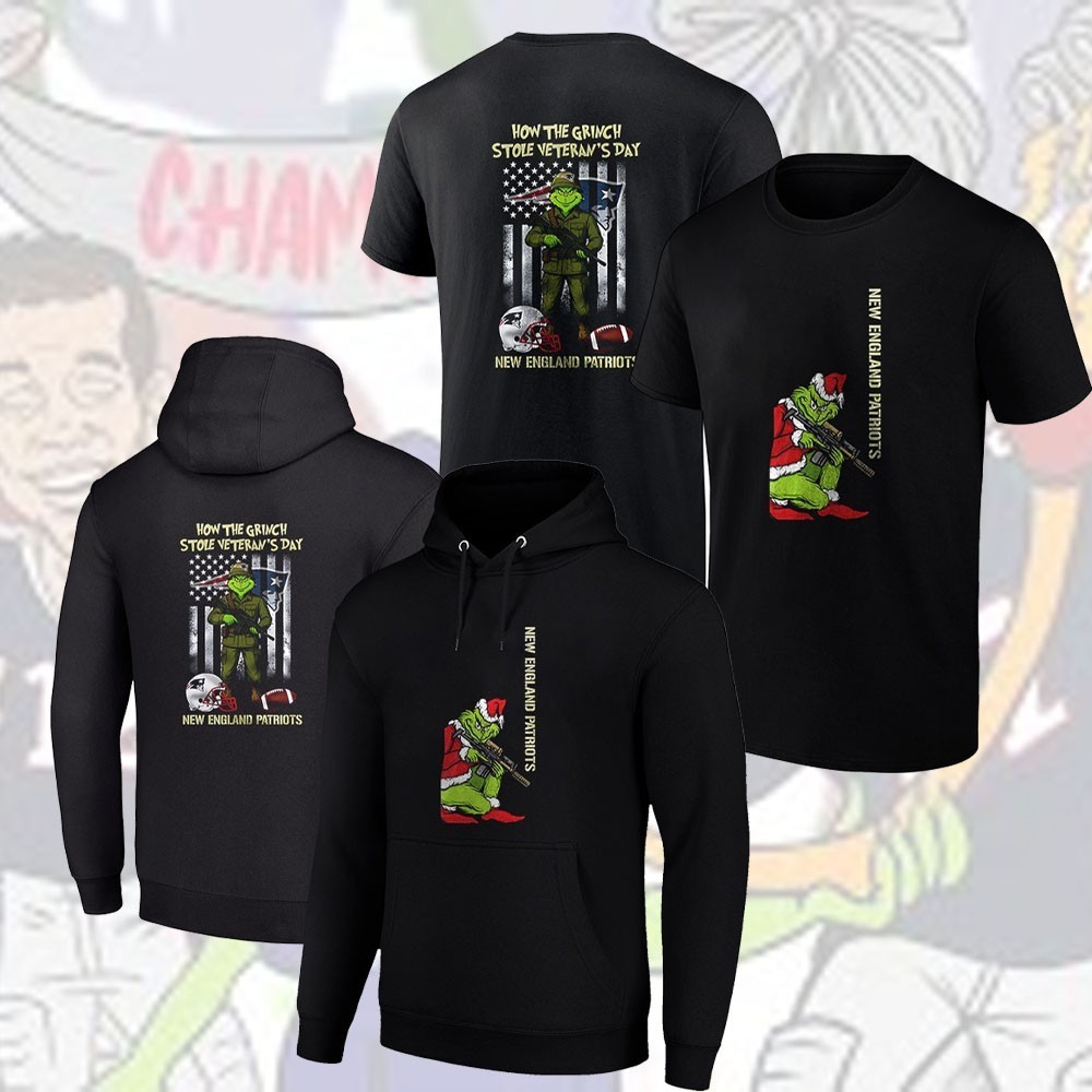 NEW ITEM! New England Patriots how the Grinch stole Veteran’s Day Gift For Fan gallery