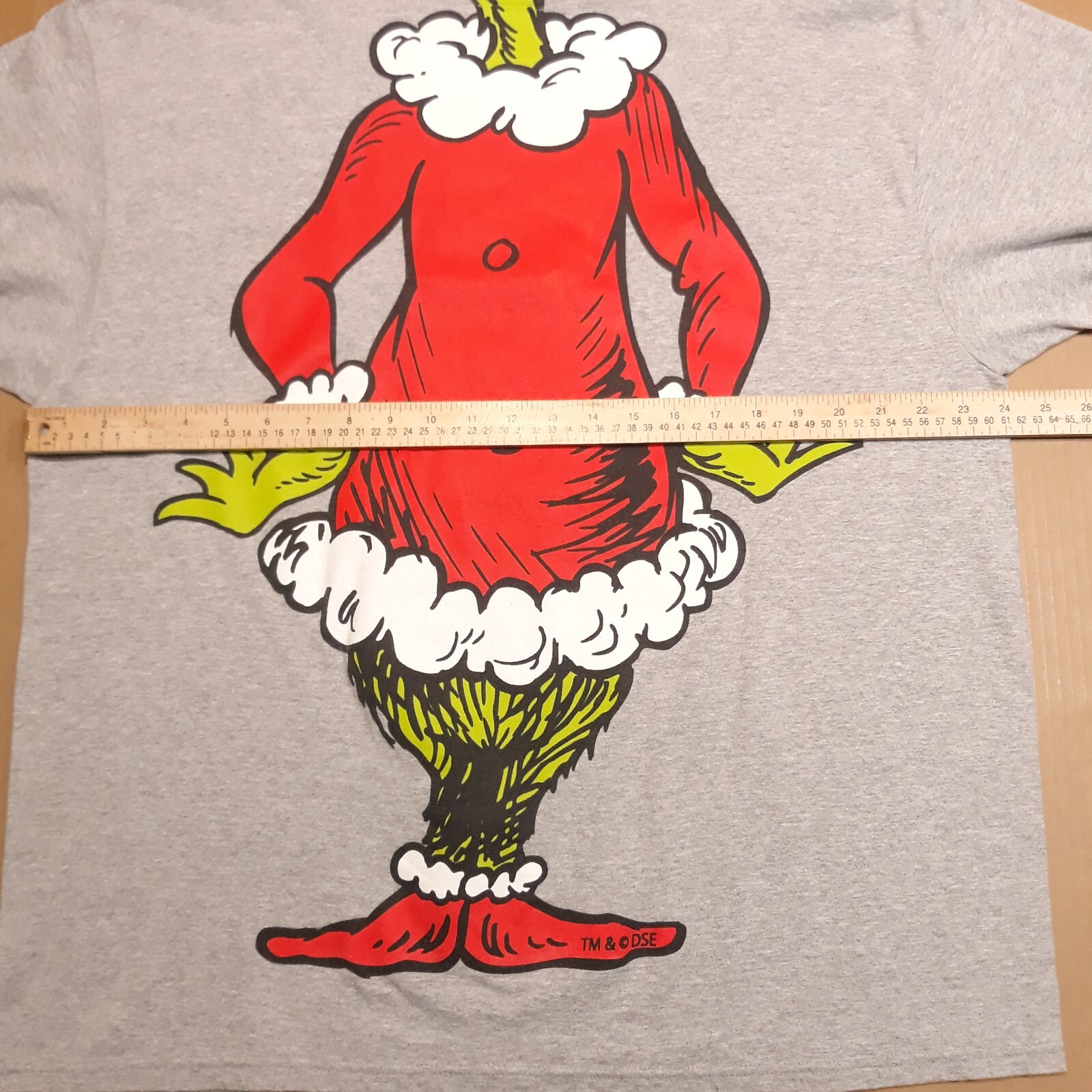 Dr Seuss By Hybrid Apparel Full Body Grinch Gray T-Shirt Men's 2XL gallery