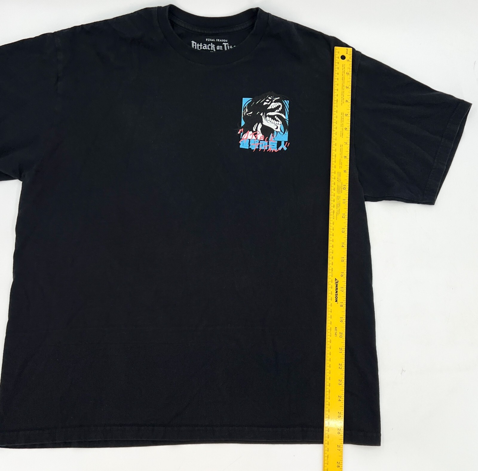 Attack on Titan Shirt Adult Teens Youth Extra Large Black Anime Graphic Beast gallery