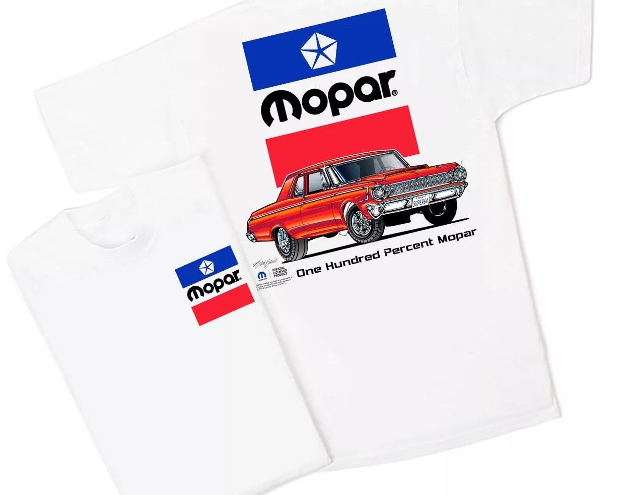 Mopar CLASSIC 1964 Dodge (26) T-shirt 100% Cotton Drag Race NHRA+ gallery