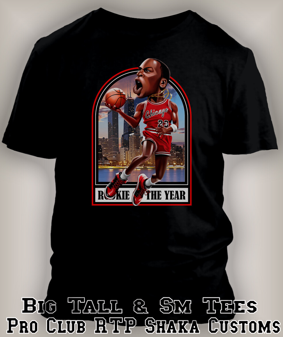 Big & Tall Toon "J" Rookie of the Year Sport Graphic Tee Shirt Pro Club Shaka T gallery