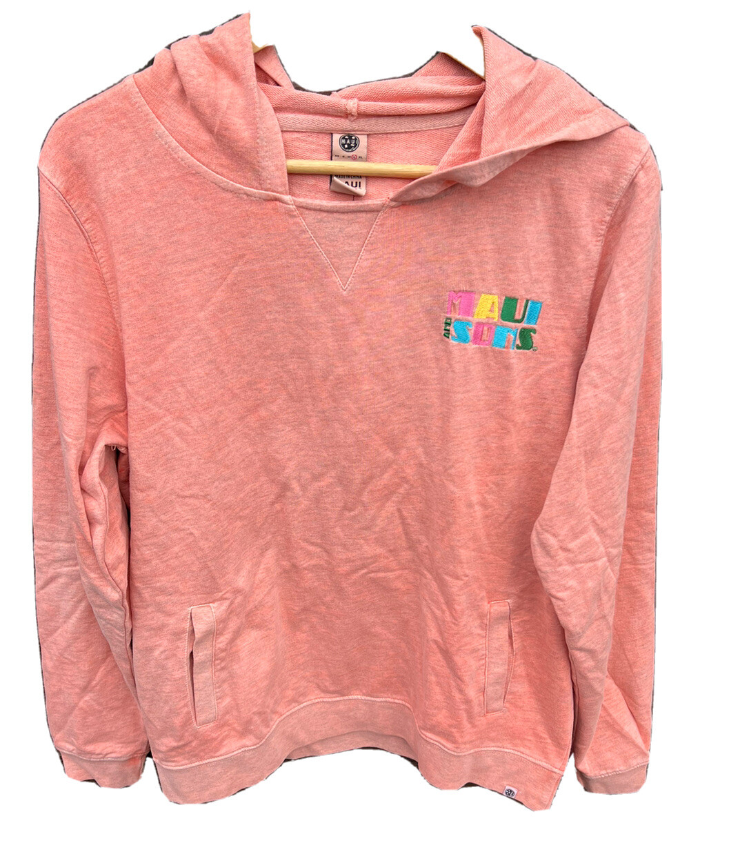 Maui And Sons LADIES TOP LARGE HEATHER CORAL New NWT Women’s