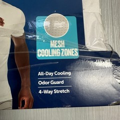 New Hanes Men’s 3 Pack X-Temp Breathable Mesh Tagless White T-Shirt Medium 38-40