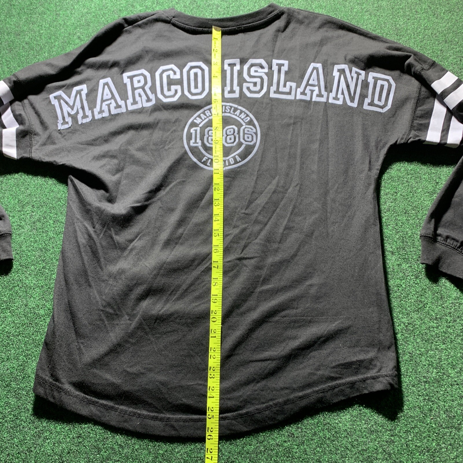 Florida Miami MARCO ISLAND Shirt MEDIUM Black Long Graphic Spirit Jersey Style gallery