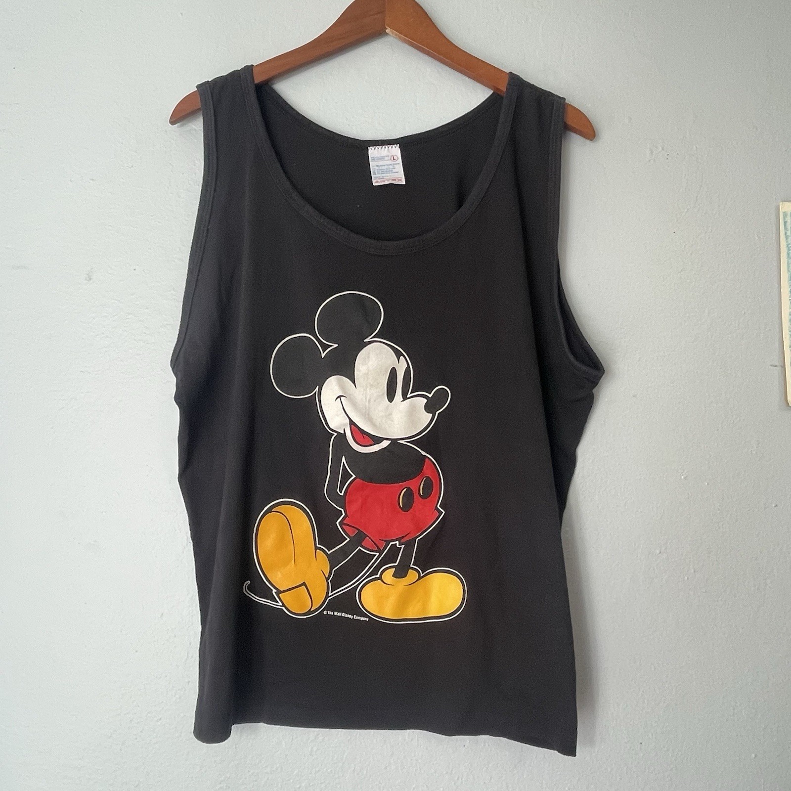 Vintage 80s Walt Disney Mickey Mouse Tank Top Large XL
